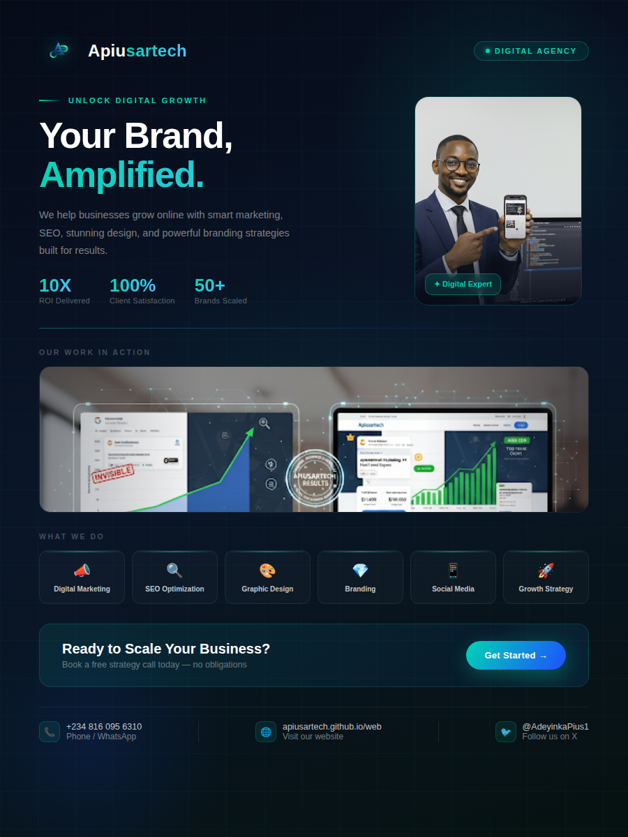Picture of the CEO of Apiusartech, Best SEO/Digital marketing Company in Akure and Whole of Nigeria